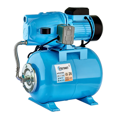 VODOMET AUTO JET100L Насосна станція Н=45М, Q=3кбМ, P=1100 Вт, 1"x1" (корпус - чавун)