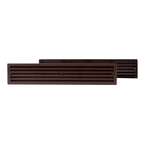 Дверна VR459Bрешітка пластикова, 450x92mm, коричнева (15шт)