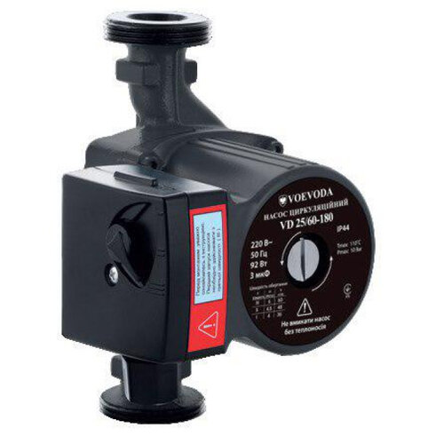 VOEVODA VD 25/40-180 Насос циркуляційний з кабелем, без гаек (обм. мідь)