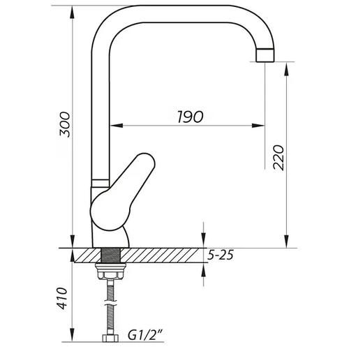 ZERIX SOP7 146 Змішувач для Кухні