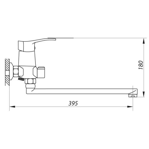ZERIX LUN7 279 Змішувач для ванни