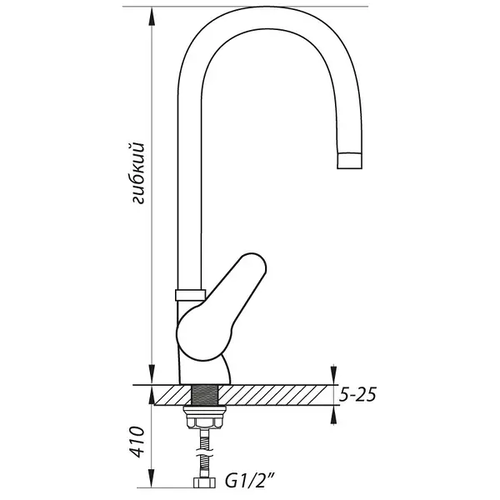 ZERIX SOP7 146 REFLECTOR WHITE ( Білий ) Змішувач для кухні
