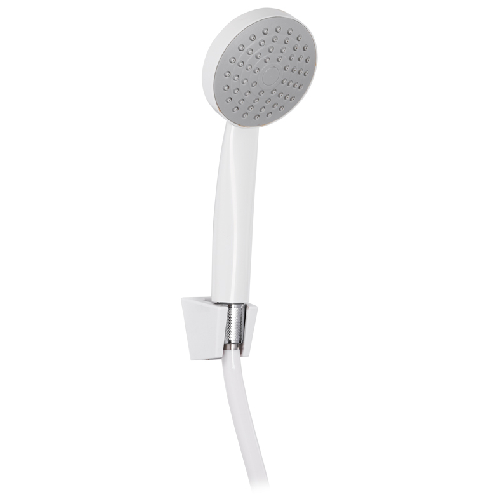 ZERIX SHOWER SET 02W (шланг, лійка, тримач) Білий