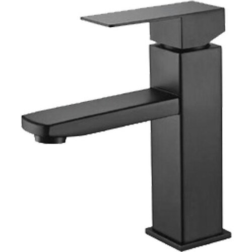 ZERIX KUB-001 BLACK Змішувач для умивальника з нерж. сталі SUS304