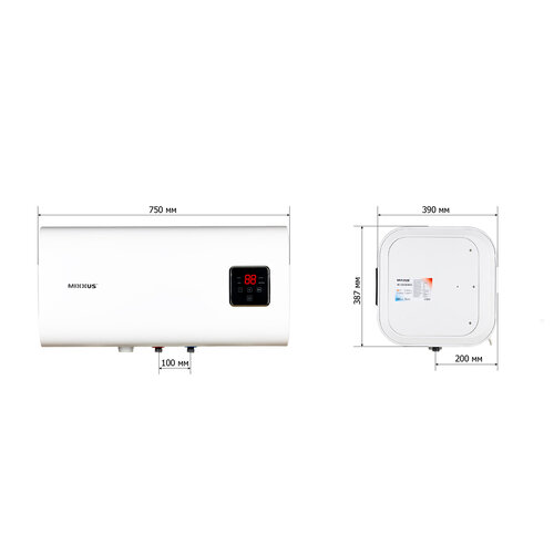 MIXXUS EWH-14050 CUBE WET(Н)Водонагрівач "КВАДРАТ" накопич. 50 л, мокр. тен 2,0 kW (1 шт/ящ)