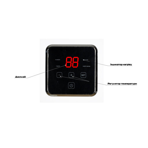 MIXXUS EWH-14100 CUBE WET(Н)Водонагрівач "КВАДРАТ" накопич. 100 л, мокр. тен 2,0 kW (1 шт/ящ)