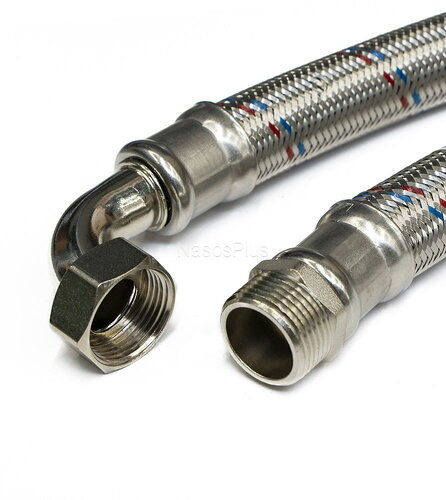Гнучкий шланг з коліном PEDROLLO TFG-6 - 60см. (FAF1050MFCT34L), 4009220000