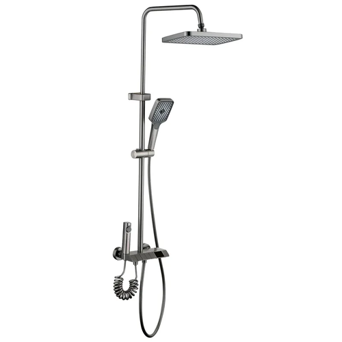 MIXXUS PREMIUM NEPTUNE 009-J GRAPHITE Душ.колона зі зміш.з КНОП.ПЕРЕМИК.4 реж.(Кол. графіт)(6 шт/ящ)