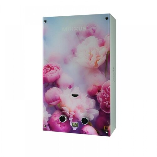 MIXXUS GWH-0410 BASIC GLASS Газова колонка димохідна 10 л/хв (панель зі скла з малюнком) (1 шт/ящ)