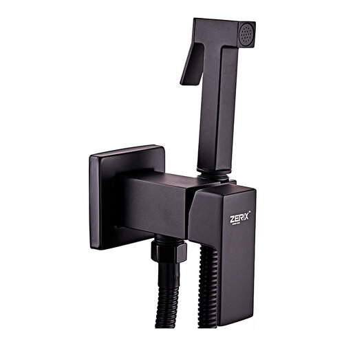 ZERIX LEB9-123 Black Змішувач для гігієнічного душу (з лійкою) (кіл. чорний)