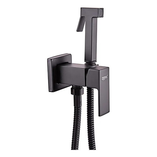 ZERIX LEB9-123 Black Змішувач для гігієнічного душу (з лійкою) (кіл. чорний)