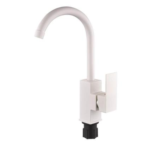 PLAMIX KUBUS-011 SET White Змішувач для кухні (з підведенням) (20 шт/ящ)