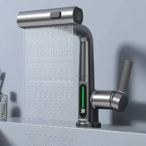 KRAFT KRF 5051 Змішувач для умивальника з цифровим дисплеєм