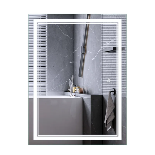 MIXXUS PREMIUM QUADRO MR20-90x70-REVERSE Дзеркало (LED Touch, Anti-fog, димер рег. яскр.) (5шт/ящ)