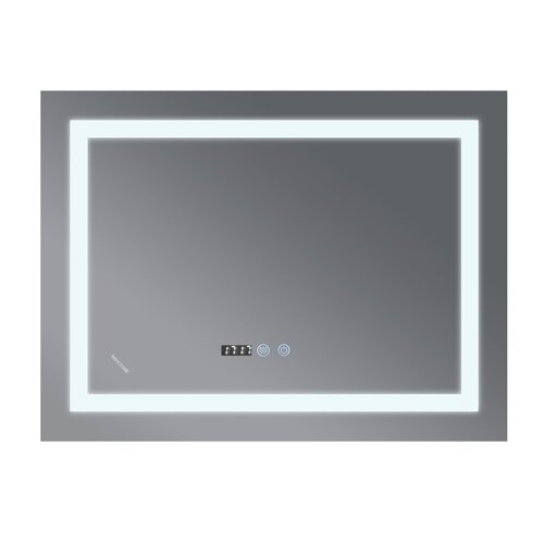 MIXXUS WARM MR02-80x60-CASE Дзеркало з LED Touch, Anti-fog, димером, рег. яскр., годинником(5 шт/ящ)