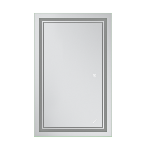 MIXXUS PREMIUM QUADRO MR20-50x80-REVERSE Дзеркало (LED Touch, Anti-fog, димер рег. яскр.) (5шт/ящ)