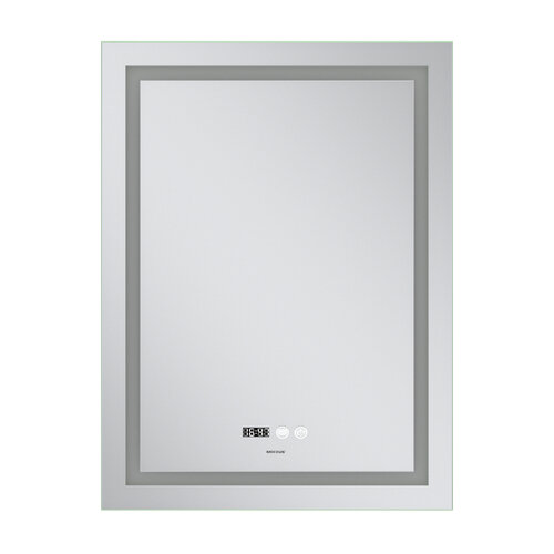 MIXXUS PREMIUM FLASH MR21-60x80 Дзеркало (LED Touch, Anti-fog, димер рег. яскр., годин.) (5 шт/ящ)