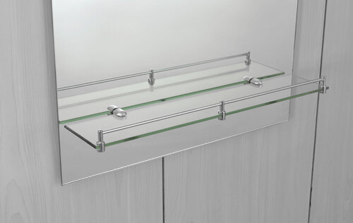 ZERIX SANSA MRZ04-450x600x100 Дзеркало настінне прямокутне з полицею та декором (10 шт/ящ)