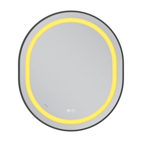 MIXXUS PREMIUM ELLIPSE MV05-80x70-REVERSE BLACK Дзеркало (LED Touch, Anti-fog, димер(3-6kK))(5шт/ящ)