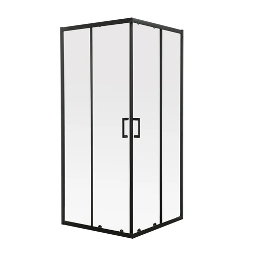 MIXXUS PREMIUM DIVERSE SC02-90x90x195-TR BLACK Душова кабіна без піддону прозоре скло 5мм (1 шт/ящ)
