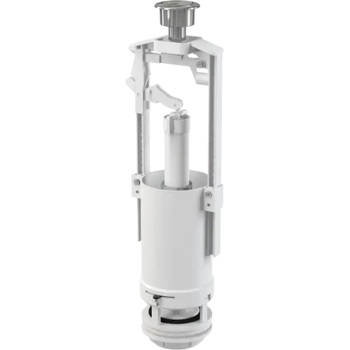AlcaPlast - KOMFORT C2000-CHROM Зливний механізм зі стоп-кнопкою для керамічних бачків