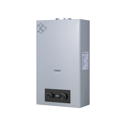 KOER KWH.G0110 GRAY Газова колонка димохідна 10 л/хв (колір сірий) (1 шт/ящ)