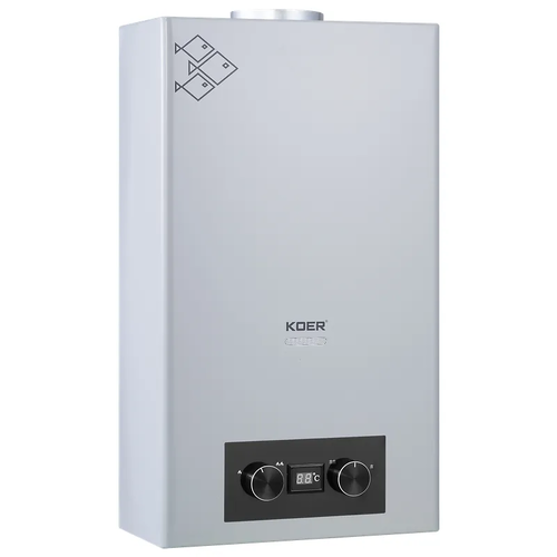 KOER KWH.G0110 GRAY Газова колонка димохідна 10 л/хв (колір сірий) (1 шт/ящ)