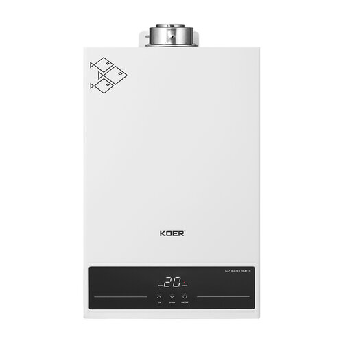 KOER KWH.G0312 TURBO WHITE Газова колонка турбована 12 л/хв (колір білий) (1 шт/ящ)