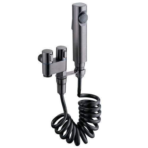 MIXXUS AVT-01 GRAPHITE Кран для гігієн. душу та бачка унітаза (з лійкою) (Колір графіт) (20 шт/ящ)