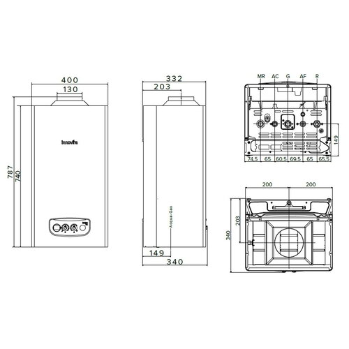 INNOVITA KALDAIA ECO 24NG Котел газовий ДИМОХІДНИЙ  1829