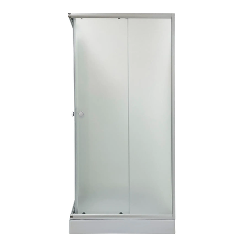 MIXXUS CUBIC SCT01-100x100x195-FB CHROME (в 2 ящ) Душова кабіна з низьким піддоном матове скло 4мм