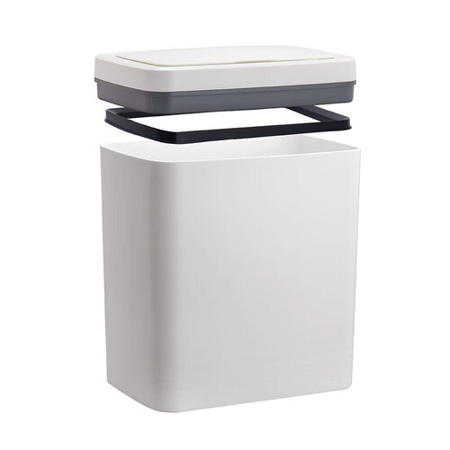 MIXXUS WAVE-TC0110 WHITE Відро для сміття сенсорне прямокутне 10 л (кол.білий) (12 шт/ящ)