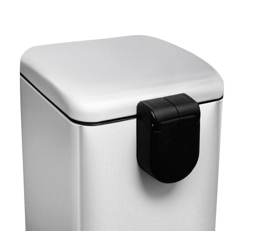 MIXXUS STYLE-TC0106 SS COLOR Відро для сміття з плавним закриттям квадратне 6л (кол.нерж) (6шт/ящ)
