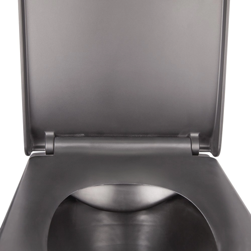 MIXXUS PREMIUM QUADRO-0302-R BLACK Унітаз підвісний 530х360х365mm система змиву RIMLESS (1 шт/ящ)