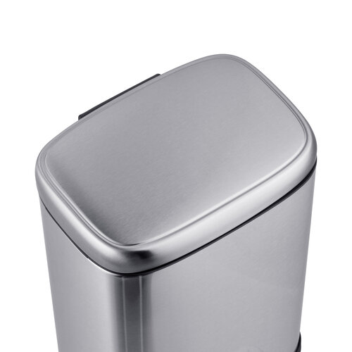 MIXXUS PREMIUM STYLE-TC0305 SS COLOR Відро для сміття з пл.закр. прямокутне 5л (кол.нерж) (6шт/ящ)