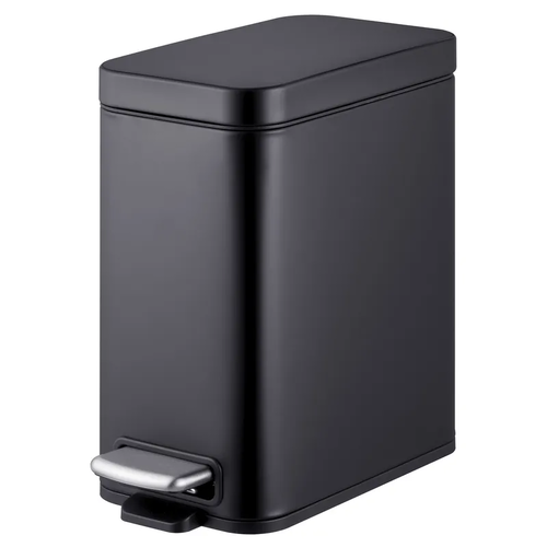 MIXXUS PREMIUM QUADRO-TC0105 BLACK Відро для сміття з пл.закр. прямокутне 5 л (кол.чорний) (6 шт/ящ)