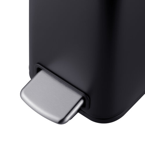MIXXUS PREMIUM QUADRO-TC0105 BLACK Відро для сміття з пл.закр. прямокутне 5 л (кол.чорний) (6 шт/ящ)