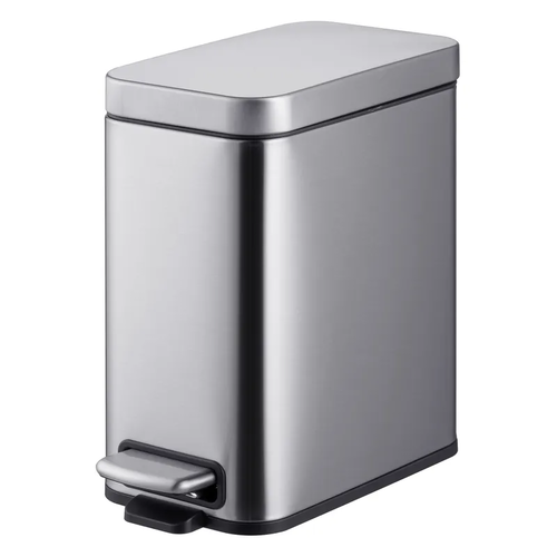 MIXXUS PREMIUM QUADRO-TC0105 SS COLOR Відро для сміття з пл.закр. прямокутне 5л (кол.нерж) (6шт/ящ)