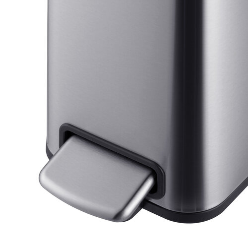MIXXUS PREMIUM QUADRO-TC0105 SS COLOR Відро для сміття з пл.закр. прямокутне 5л (кол.нерж) (6шт/ящ)