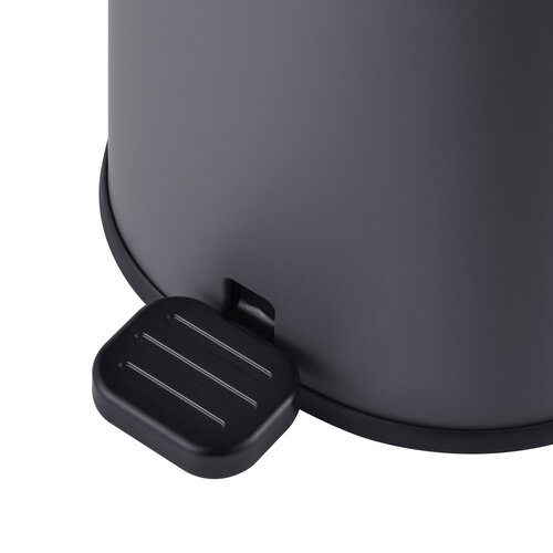 MIXXUS PREMIUM OLIVARY-TC0105 GRAPHITE Відро для сміття з пл.закр. овальне 5 л (кол.графіт) (6шт/ящ)