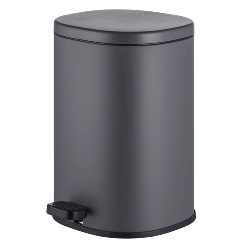 MIXXUS PREMIUM OLIVARY-TC0105 GRAPHITE Відро для сміття з пл.закр. овальне 5 л (кол.графіт) (6шт/ящ)