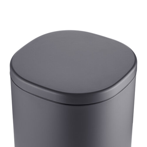MIXXUS PREMIUM OLIVARY-TC0105 GRAPHITE Відро для сміття з пл.закр. овальне 5 л (кол.графіт) (6шт/ящ)
