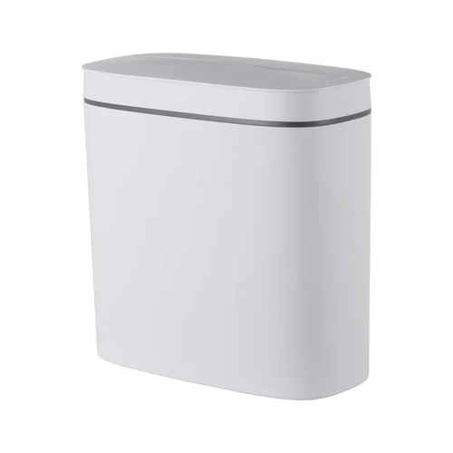 MIXXUS FLAT-TC0109 WHITE Відро для сміття сенсорне овальне 9 л (кол.білий) (16 шт/ящ)