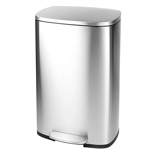 MIXXUS BEVEL-TC0112 SS COLOR Відро для сміття з плавним закриттям прямокутне 12л (кол.нерж) (4шт/ящ)