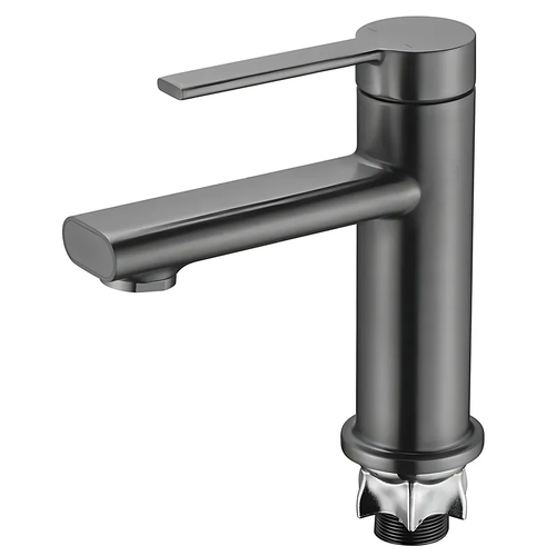 MIXXUS LORD 001 (NUT) GRAPHITE Змішувач для умивальника (Колір графіт) (10 шт/ящ)
