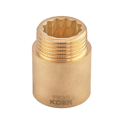 KOER KF.E10-30.WN - 1"-30мм Подовжувач БЕЗ НІКЕЛЮ (60 шт/ящ, 5 шт/уп)