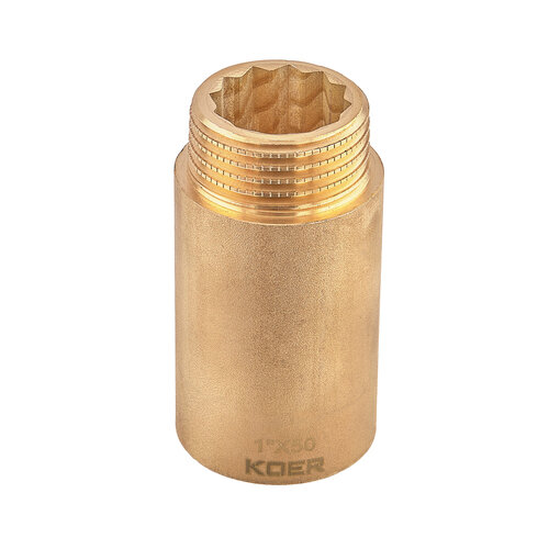 KOER KF.E10-50.WN - 1"-50мм Подовжувач БЕЗ НІКЕЛЮ (30 шт/ящ, 5 шт/уп)