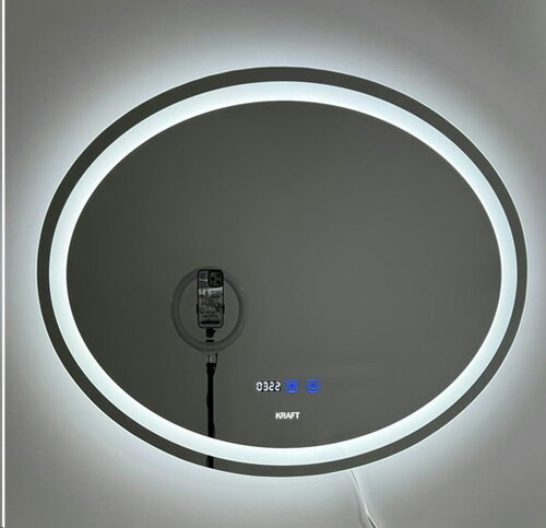 KRAFT Дзеркало з LED 6080 Овал горизонтальне (2184)