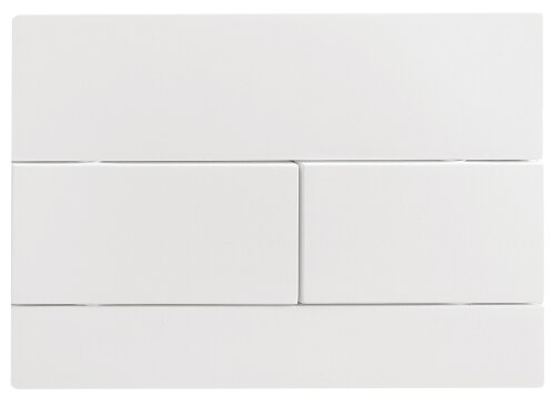 KOER KT-0603-03 Панель змиву 240x160x10mm пластикова, кнопка лінійна (колір БІЛИЙ) (10 шт/ящ)
