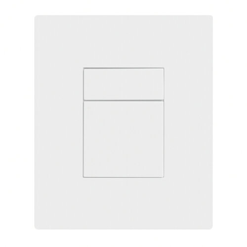 KOER KT-0607-03 Панель змиву 157x198x3mm пластикова, кнопка квадратна (колір БІЛИЙ) (10 шт/ящ)